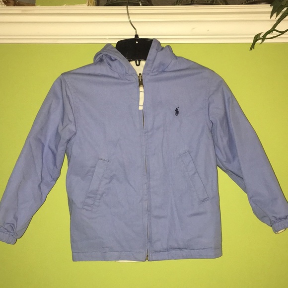 baby blue polo jacket